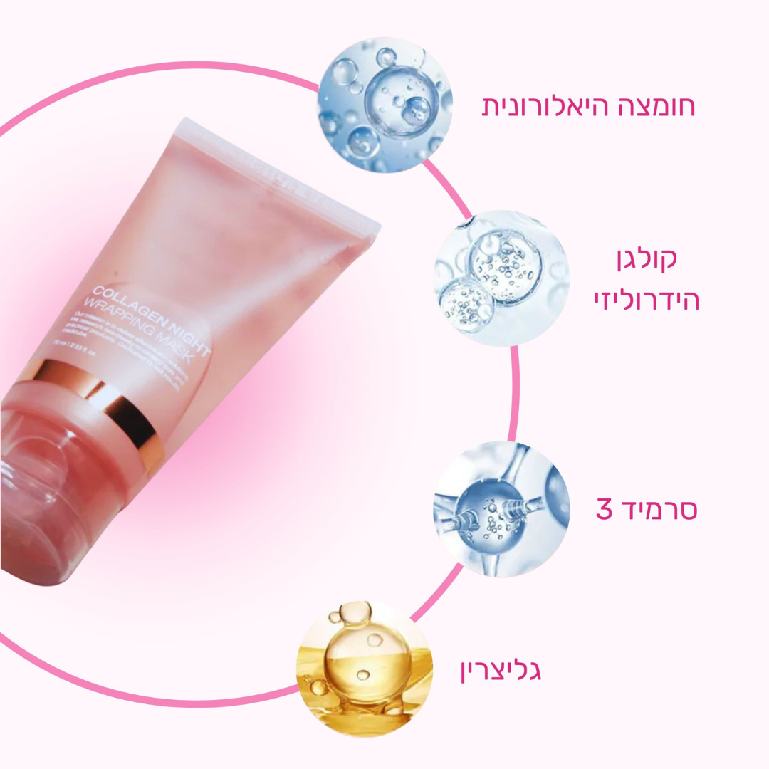 מסכת קולגן מתקלפת לעור הפנים של ByNibar
