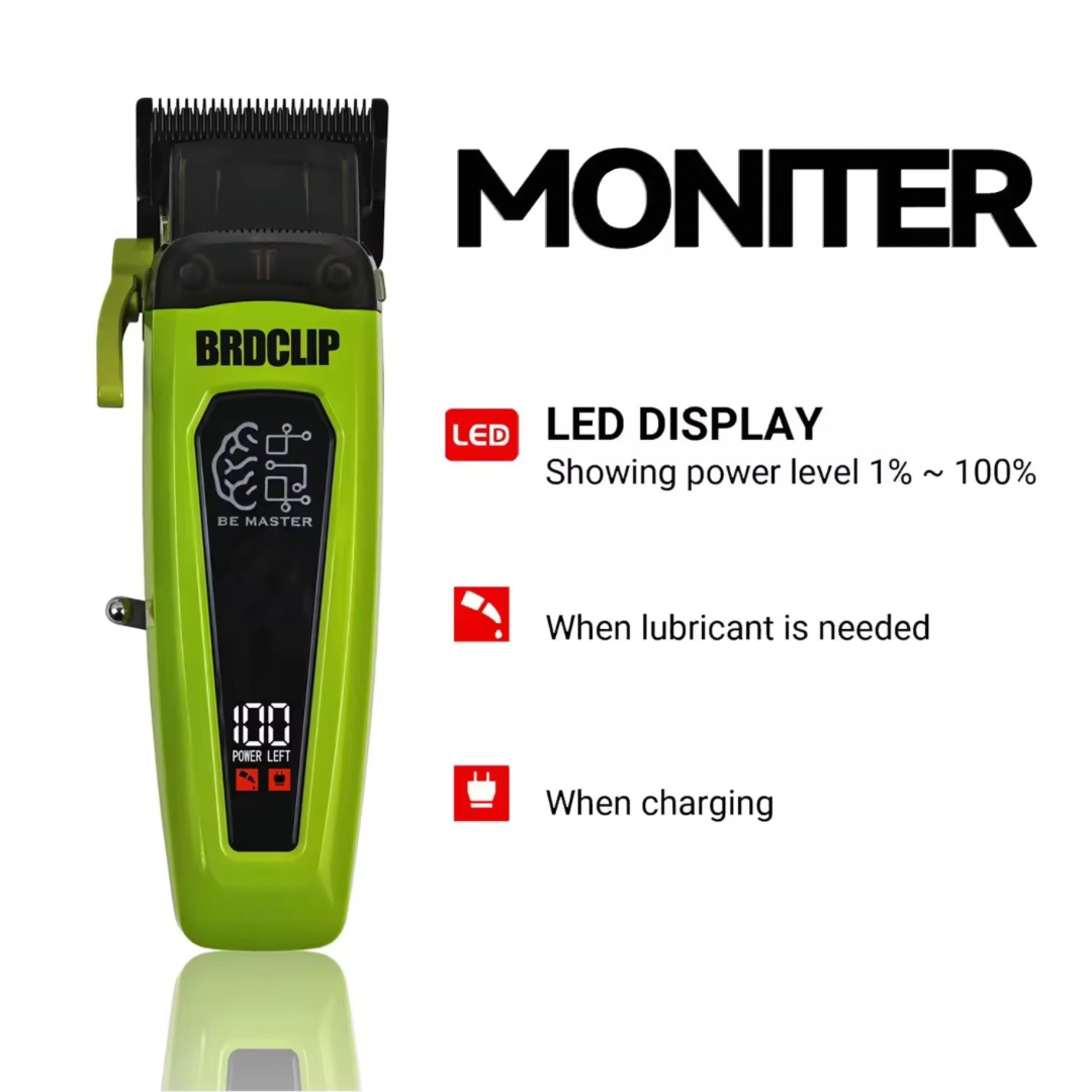 מכונת תספורת Brodclip מקצועית 7500 סל״ד לגברים של ByNibar