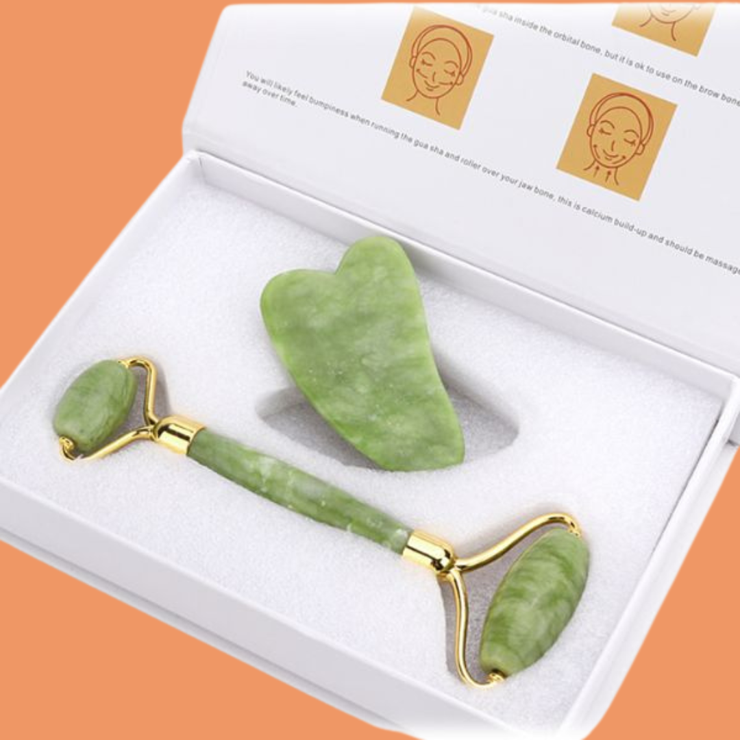 סט רולר ואבן גוואשה לעיסוי הפנים של ByNibar