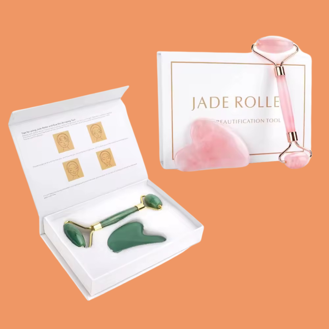 סט רולר ואבן גוואשה לעיסוי הפנים של ByNibar