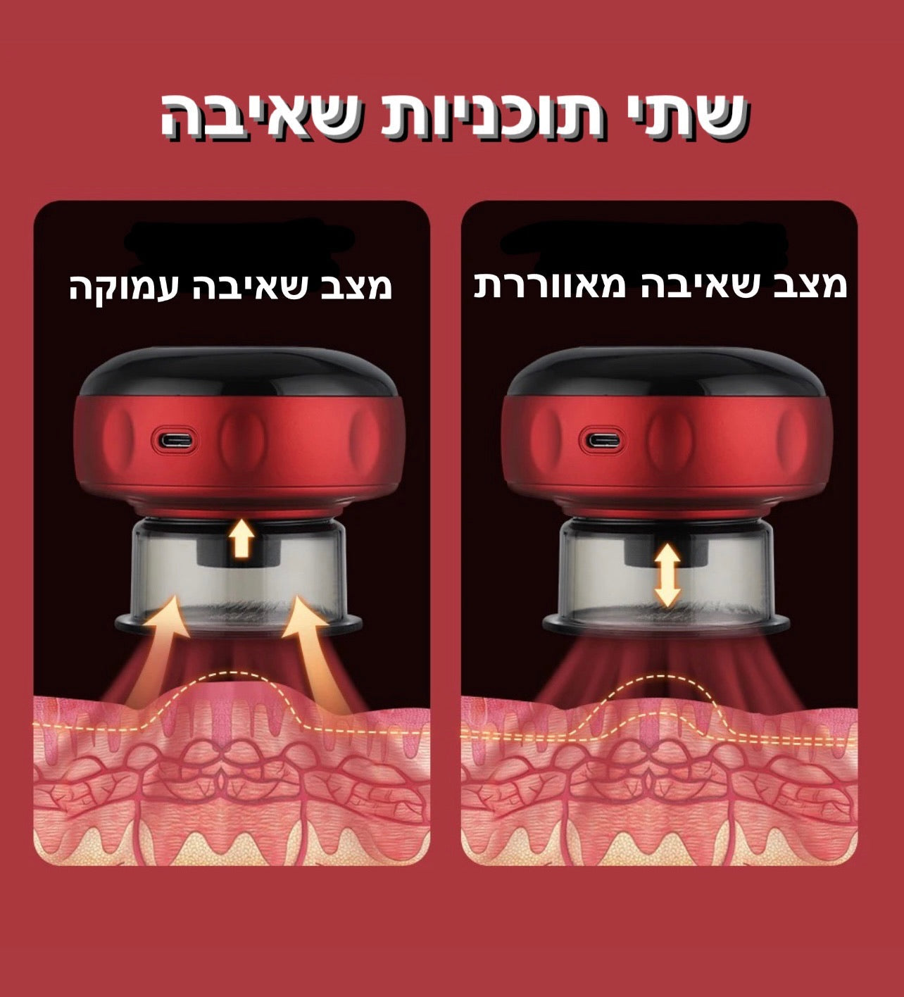 מכשיר וואקום לעיסוי ושחרור השרירים נעימה
של ByNibar