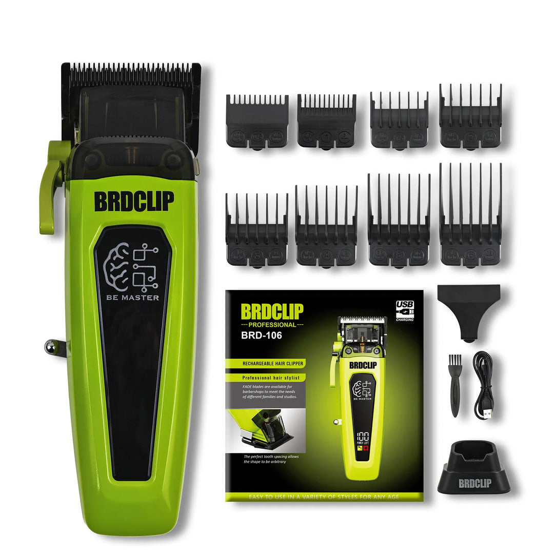 מכונת תספורת Brodclip מקצועית 7500 סל״ד לגברים של ByNibar