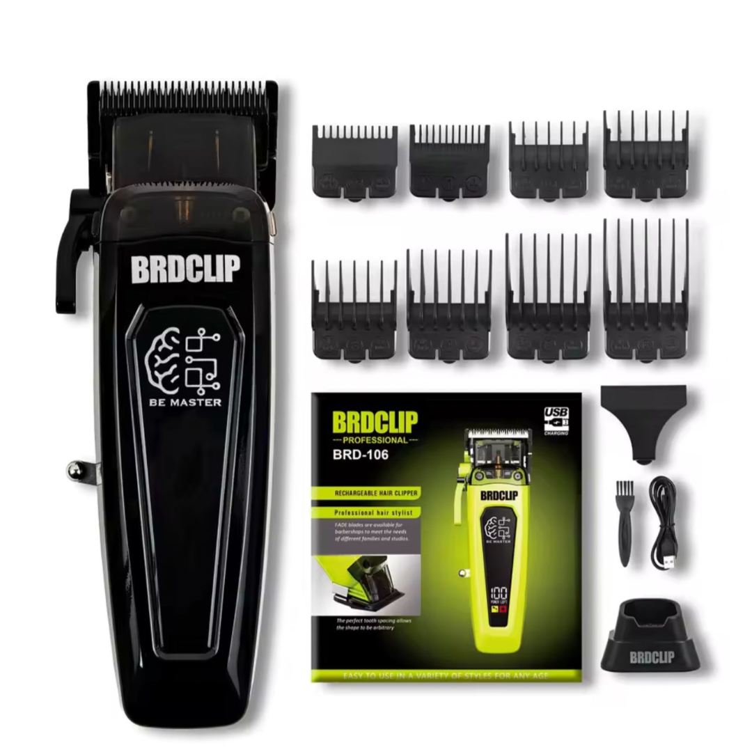 מכונת תספורת Brodclip מקצועית 7500 סל״ד לגברים של ByNibar