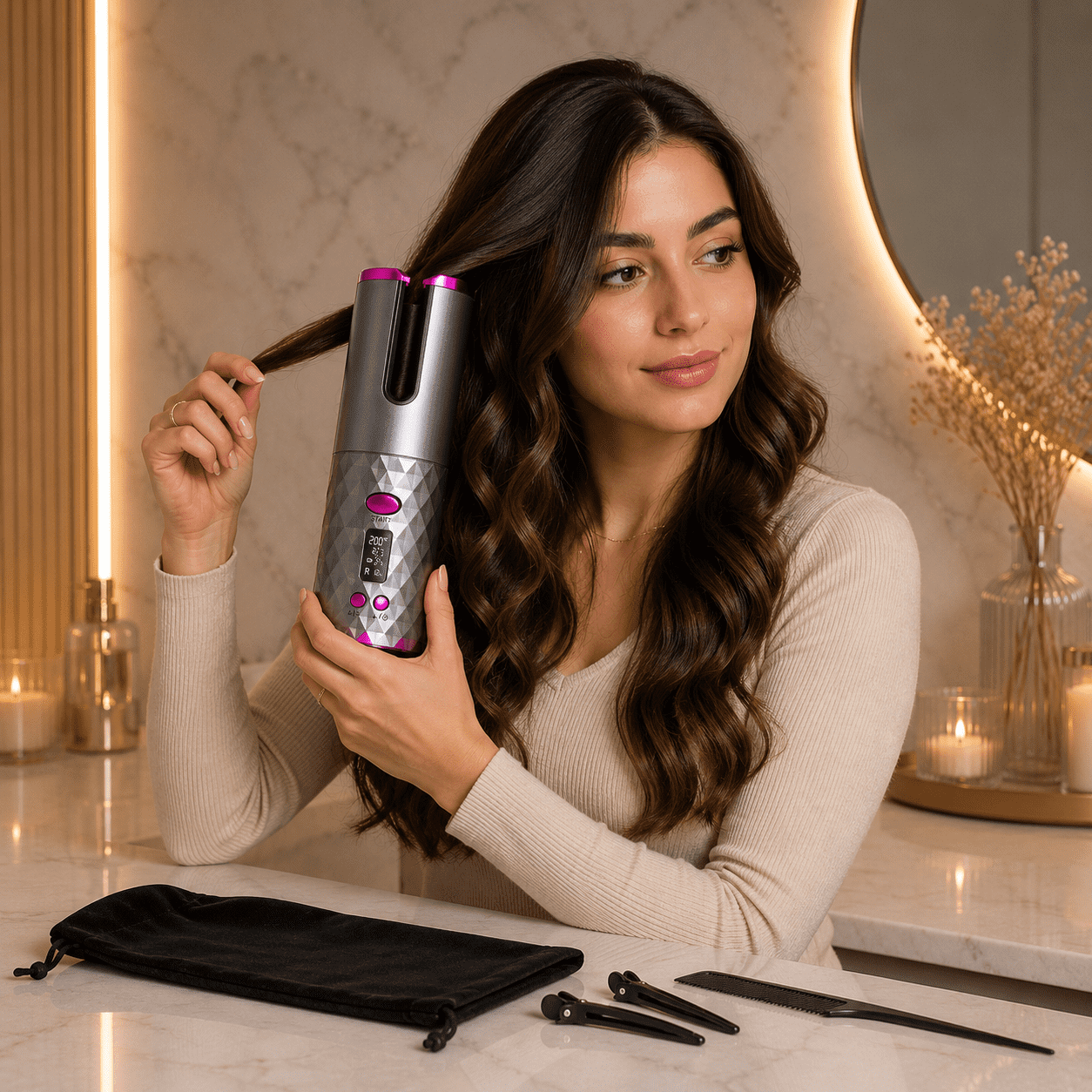 מסלסל שיער נייד