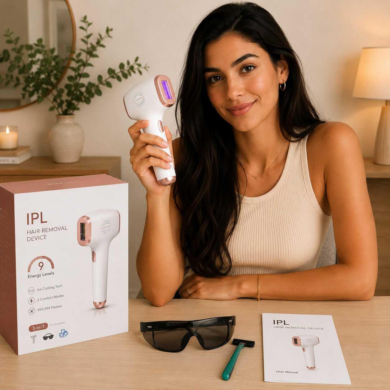 ערכת הסרת שיער ביתית בטכנולוגיית IPL