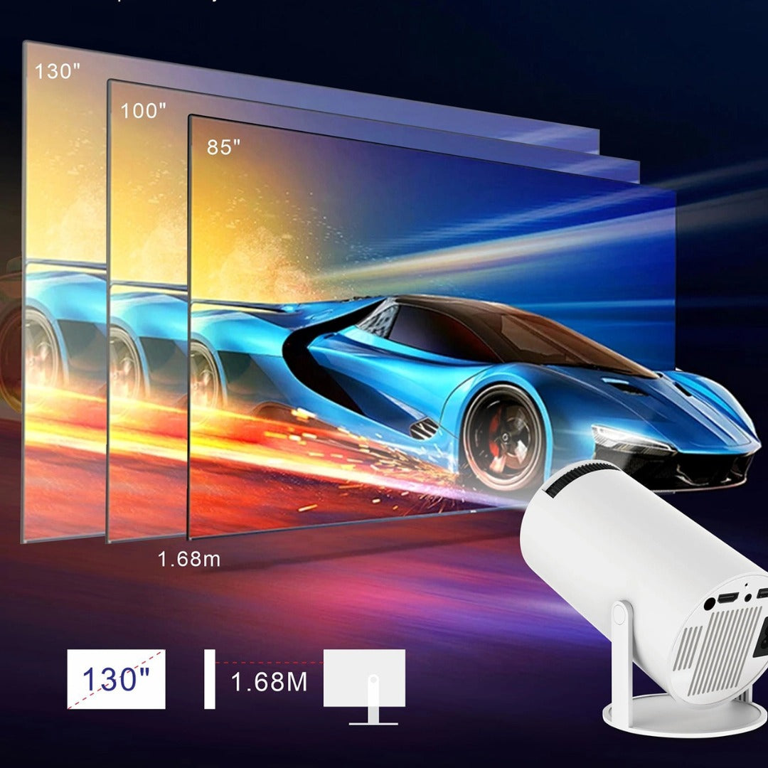 מקרן חכם 4K עם מערכת הפעלה Android 11 של ByNibar