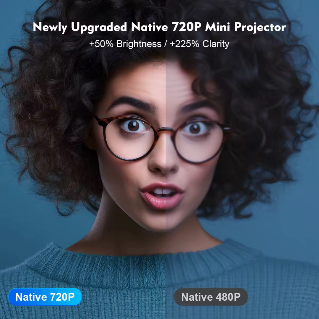 מקרן חכם 4K עם מערכת הפעלה Android 11 של ByNibar